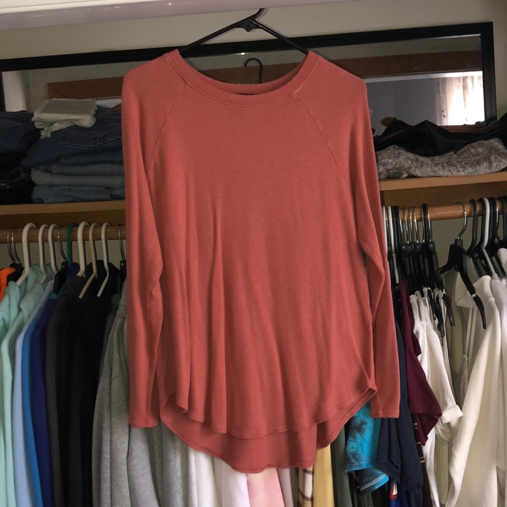 Long sleeve red Ish shirt form American eagle